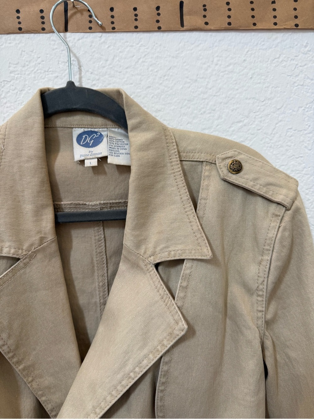 Women’s DG2 Trench Jacket - Khaki - Picture 5 of 6